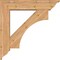 Ekena Millwork Westlake Traditional Smooth Bracket w/ Offset Brace, Western Red Cedar, 7 1/2"W x 34"D x 34"H BKT0806X34X34WTL01SWR - alternate 4